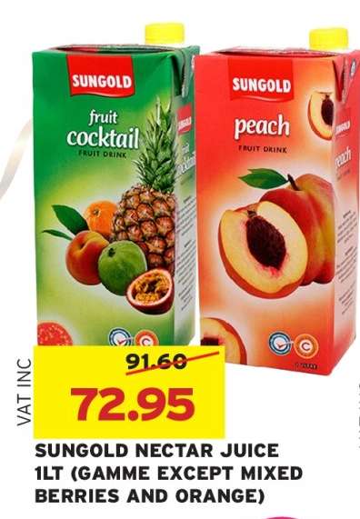 SUNGOLD NECTAR JUICE 1LT