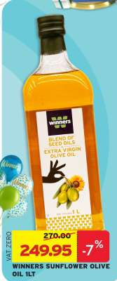 WINNERS SUNFLOWER OLIVE OIL 1LT