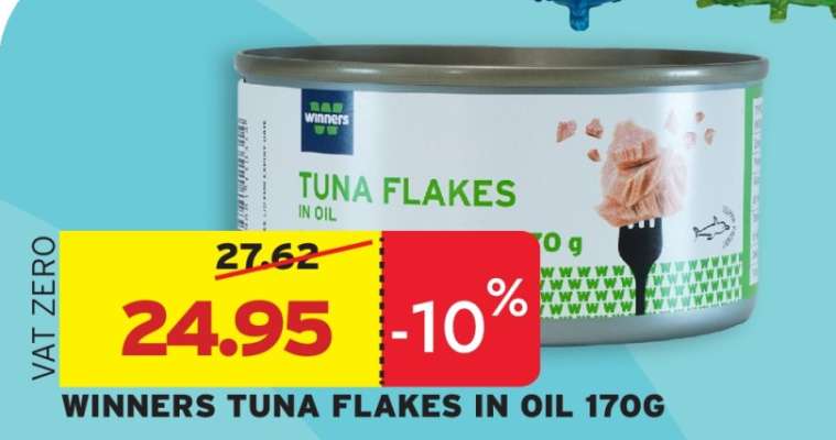WINNERS TUNA FLAKES IN OIL 170G