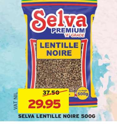 SELVA LENTILLE NOIRE 500G