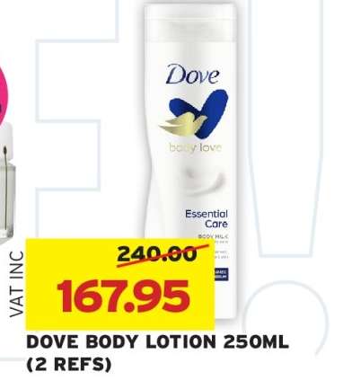 DOVE BODY LOTION 250ML (2 REFS)