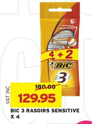 BIC 3 RASOIRS SENSITIVE X 4