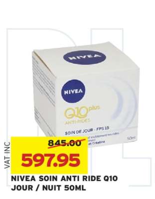 NIVEA SOIN ANTI RIDE Q10 JOUR / NUIT 50ML