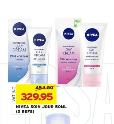 NIVEA SOIN JOUR 50ML (2 REFS)