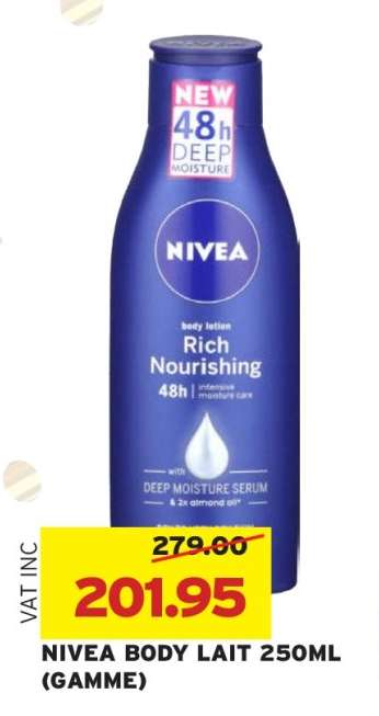 NIVEA BODY LAIT 250ML (GAMME)