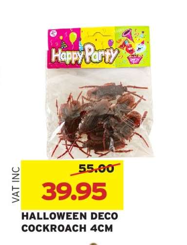 HALLOWEEN DECO COCKROACH 4CM