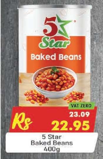 5 Star Baked Beans 400g