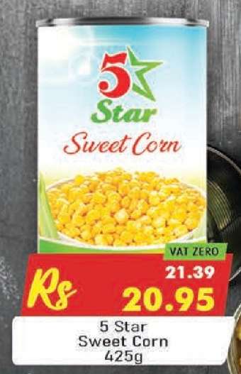 5 Star Sweet Corn 425g