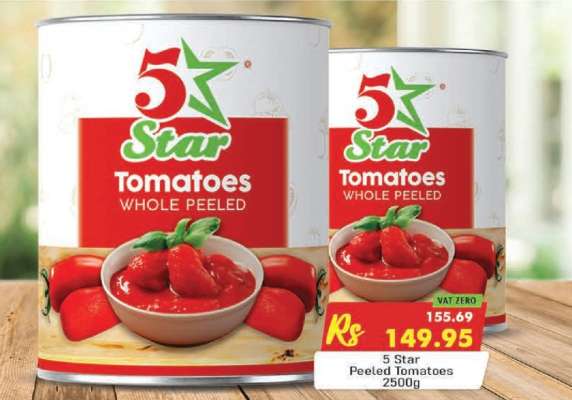 5 Star Peeled Tomatoes