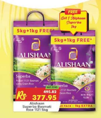 Alishaan Superba Basmati Rice 1121 5kg