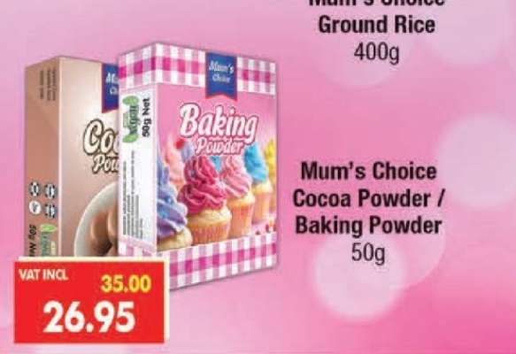 Mum’s Choice Cocoa Powder / Baking Powder