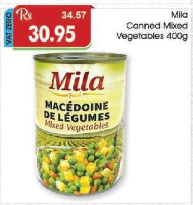 Mila Canned Mixed Vegetables 400g