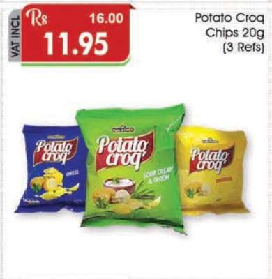 Potato Croq Chips 20g (3 Refs)