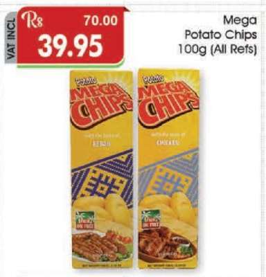 Mega Potato Chips 100g (All Refs)