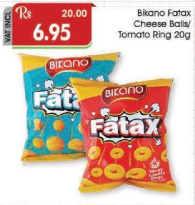 Bikano Fatax Cheese Balls Tomato Ring 20g