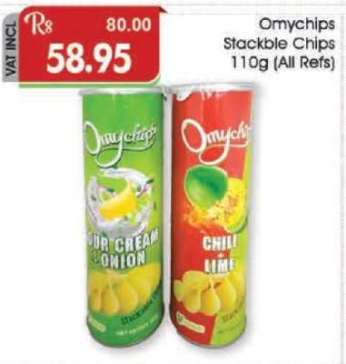 Omychips Stackble Chips 110g (All Refs)