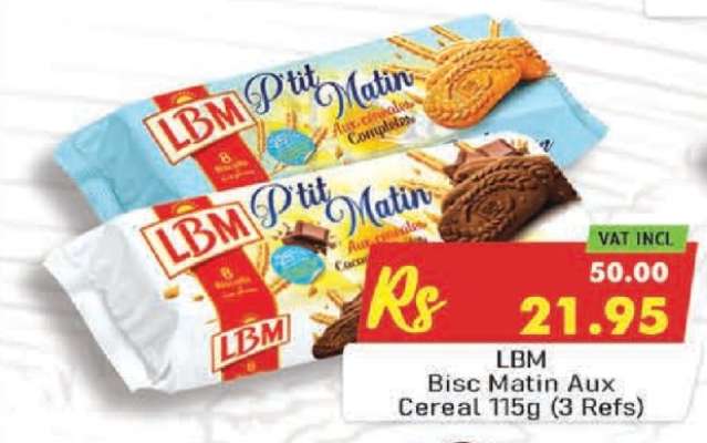 LBM Bisc Matin Aux Cereal 115g (3 Refs)