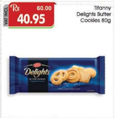 Tifanny Delights Butter Cookies 80g