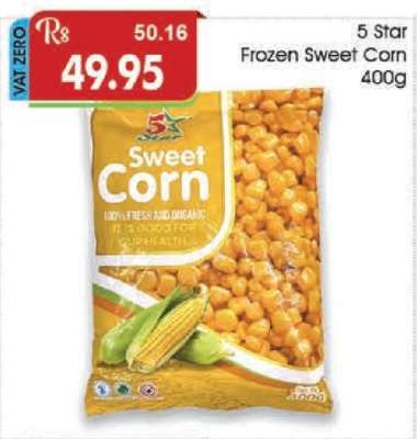 5 Star Frozen Sweet Corn 400g