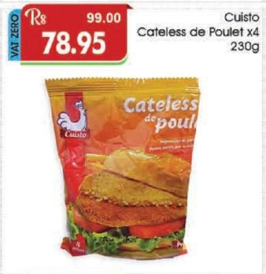 Cuisto Cateless de Poulet x4 230g