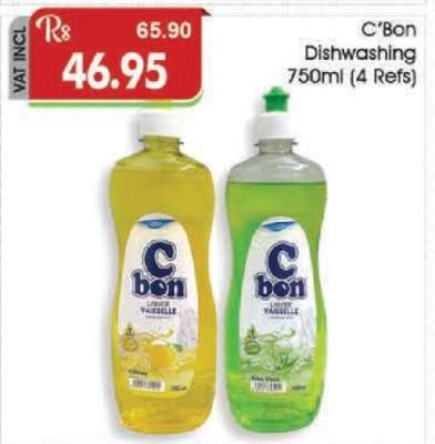 C'Bon Dishwashing 750ml (4 Refs)