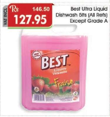 Best Ultra Liquid Dishwash 5lts (All Refs) Except Grade A