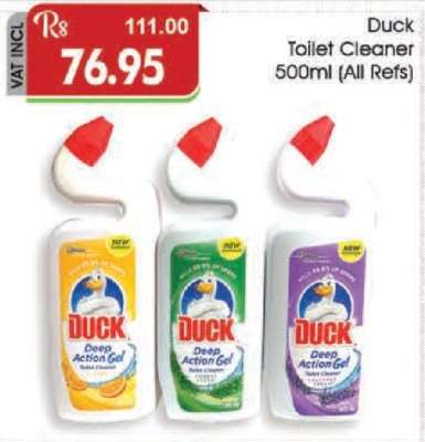 Duck Toilet Cleaner 500ml (All Refs)