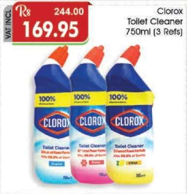 Clorox Toilet Cleaner 750ml (3 Refs)