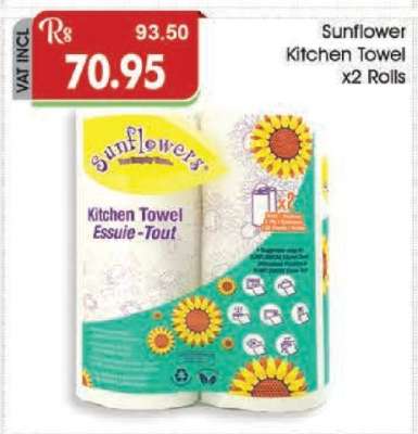 Sunflower Kitchen Towel x2 Rolls