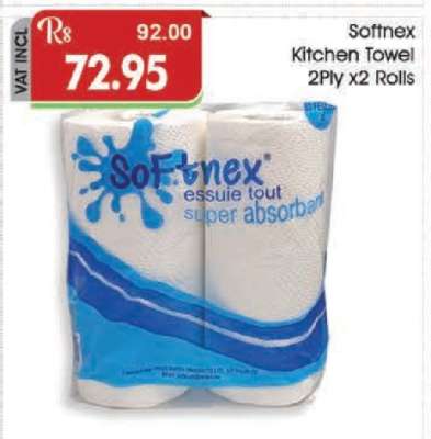Softnex Kitchen Towel 2Ply x2 Rolls