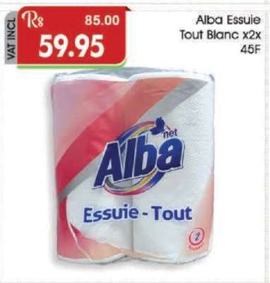 Alba Essuie Tout Blanc x2x 45F