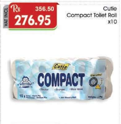 Cutie Compact Toilet Roll x10