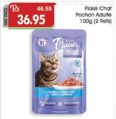 Plaisir Chat Pochon Adulte 100g (2 Refs)