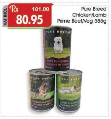Pure Breed Chicken/Lamb Prime Beef/Veg 385g
