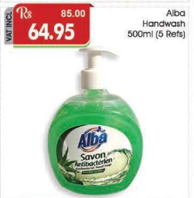 Alba Handwash 500ml (5 Refs)