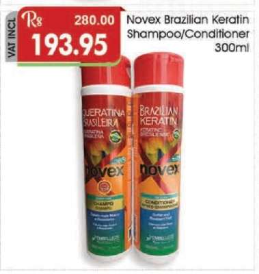 Novex Brazilian Keratin Shampoo/Conditioner 300ml
