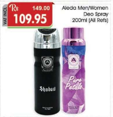 Aleda Men/Women Deo Spray 200ml (All Refs)