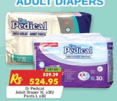 Dr Pedical Adult Diaper XL ×30/ Pants L ×30