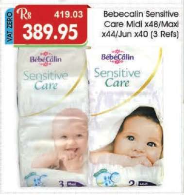 Bebecalin Sensitive Care Midi x48/Maxi x44/Jun x40 (3 Refs)