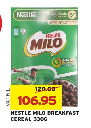 NESTLE MILO BREAKFAST CEREAL 330G
