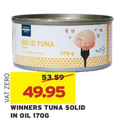 WINNERS TUNA SOLID IN OIL 170G