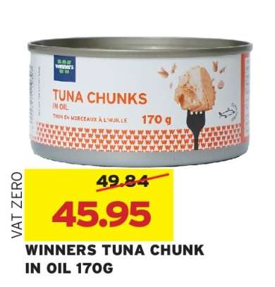 WINNERS TUNA CHUNK IN OIL 170G