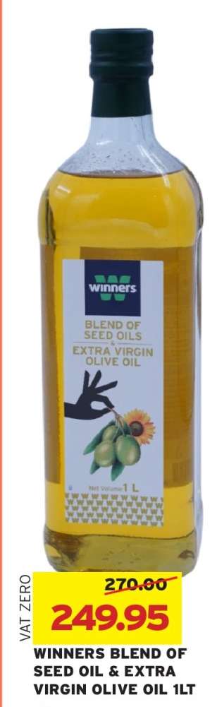 WINNERS BLEND OF SEED OIL & EXTRA VIRGIN OLIVE OIL 1LT
