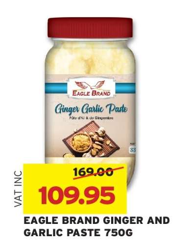 EAGLE BRAND GINGER AND GARLIC PASTE 750G