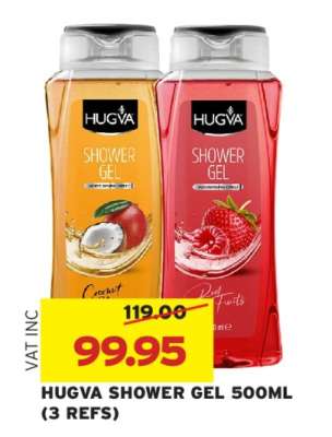 HUGVA SHOWER GEL 500ML (3 REFS)