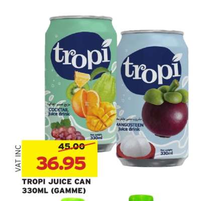 Tropi Juice Can 330ml (Gamme)