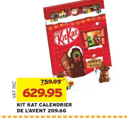 KIT KAT CALENDRIER DE L'AVENT 209.6G