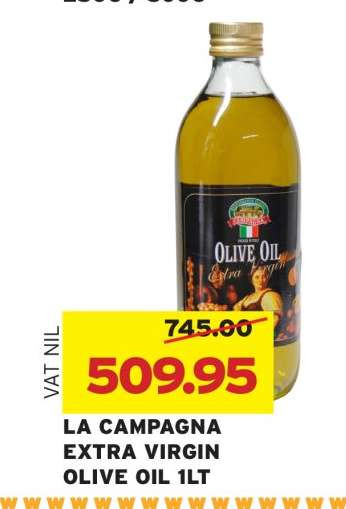 LA CAMPAGNA EXTRA VIRGIN OLIVE OIL 1LT
