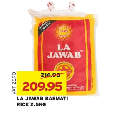 LA JAWAB BASMATI RICE 2.5KG