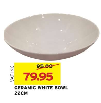 CERAMIC WHITE BOWL